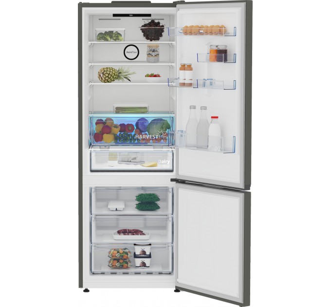 Холодильник Beko с нижн. мороз., 192x70x74.5, xолод.отд.-2340л, мороз.отд.-150л, 2дв., А++, NF, дисплей, HarvestFresh, нерж