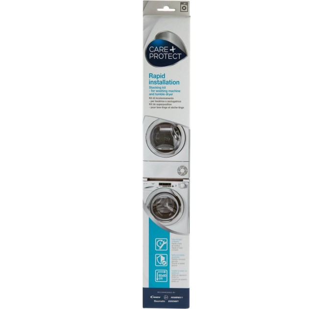 Комплект монтажный Candy для соединения стиральной машины с сушильной машиной, 47-60см, белый