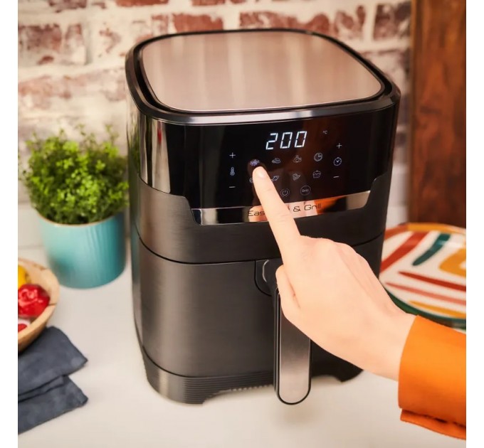 Мультипечь Tefal EasyFry&Grill Precision, 1550Вт, чаша-4.2л, сенсорное управл., 8 програм, гриль, пластик, черный