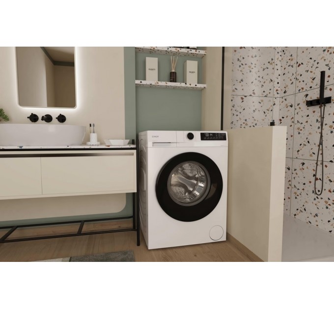 Стиральная машина Candy фронтальная, 8кг, 1400, A+++, 59см, дисплей, пар, инвертор, белый