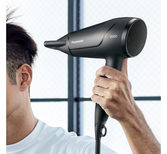 Фен Panasonic дорожный, 2000Вт, режимов-3, черный