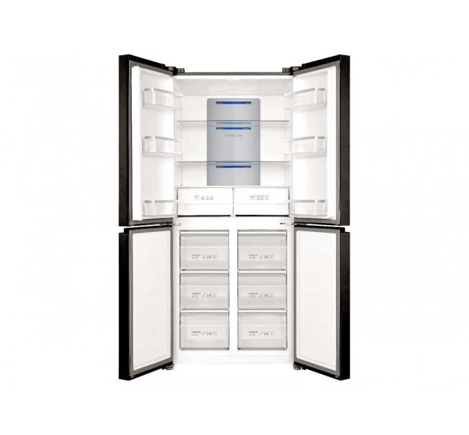 Холодильник TCL многодверный, 185х84х68, холод.отд.-301л, мороз.отд.-169л, 4 дв., A++, NF, инв., диспл внешн., зона св-ти, нерж