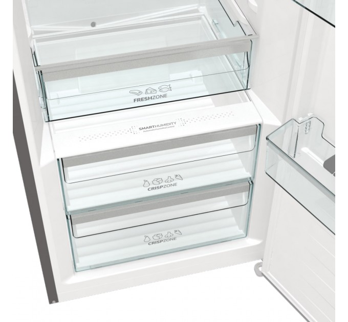 Холодильная камера Gorenje, 185x60х66, 398л, А++, дисплей, зона св-ти, матовый нерж