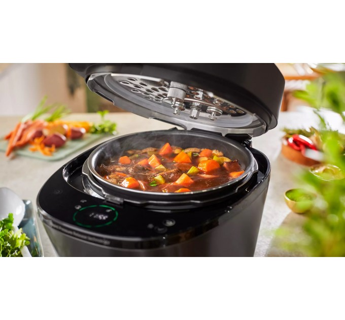 Мультиварка-скороварка Philips All-in-One Cooker, 1000Вт, чаша-5л, электронное управл., пластик, черный