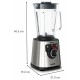 Блендер Tefal стационарный Perfect mix+, 1200Вт, чаша-1750мл, скло, сталь-черный