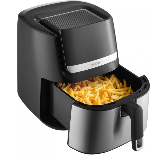 Мультипечь Sencor Vita, 1600Вт, чаша-6.5л, сенсорное управл., 10 программ, нерж. сталь, пластик, черный