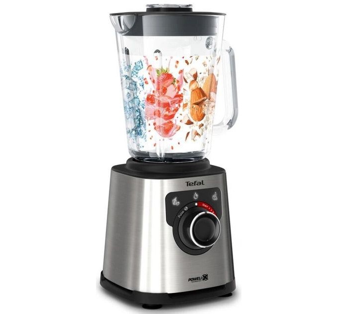 Блендер Tefal стационарный Perfect mix+, 1200Вт, чаша-1750мл, скло, сталь-черный