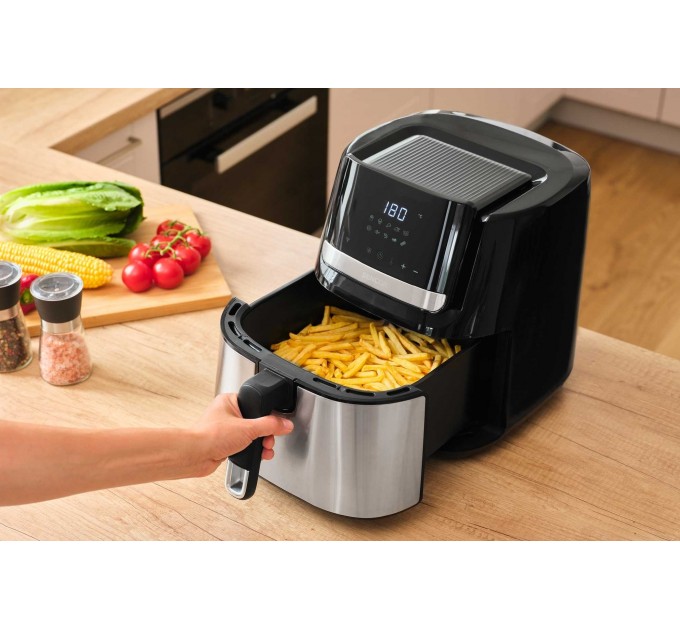 Мультипечь Sencor Vita, 1600Вт, чаша-6.5л, сенсорное управл., 10 программ, нерж. сталь, пластик, черный