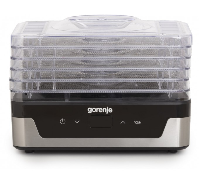 Сушка для продуктов Gorenje 240Вт, поддонов - 5x2.8см, диаметр - 29см, макс - 75°С, электр.упр., белый