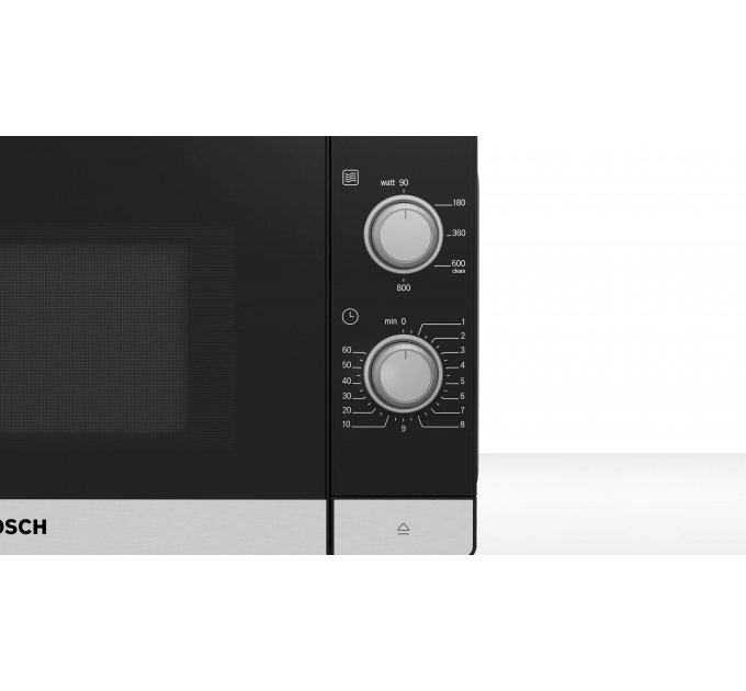 Микроволновая печь Bosch, 20л, мех. управл., 800Вт, черный
