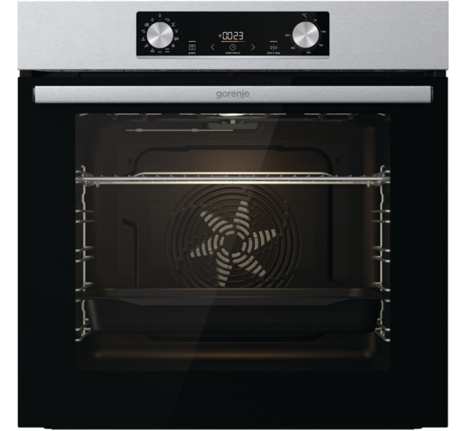 Комплект Gorenje (духовка + поверхность стеклокерамич. BO6737E02X - нерж. + ECT41SC - чорна), 738881