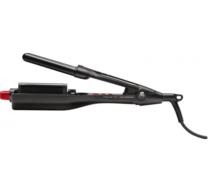 Плойка Rowenta Karl Lagerfeld Waves Addict Hair Waver для волн , >230Вт, темп.режимов-6, 120-210С, вращение, керам., черн.