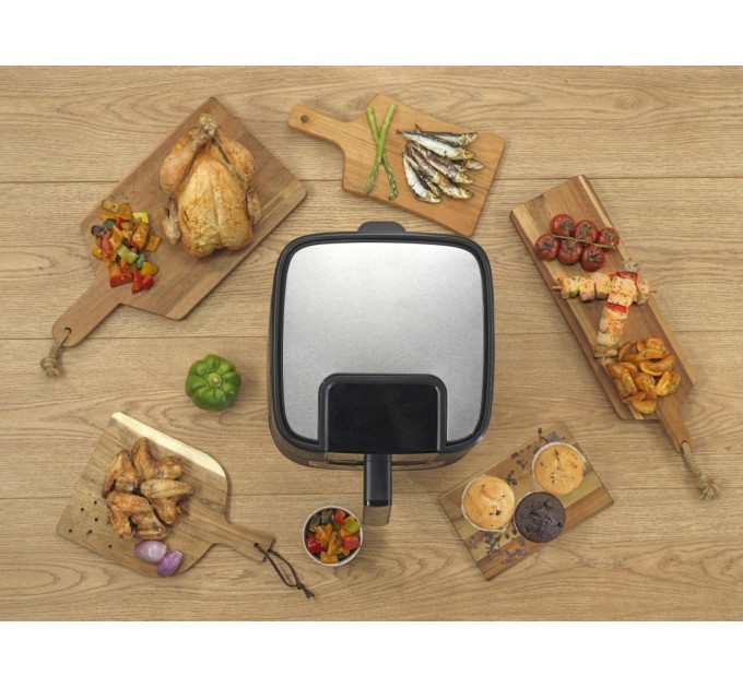 Мультипеч Gorenje 1350Вт, чаша-5.4л, сенсорне управл., 8 авто. программ, пластик+металл, чорний