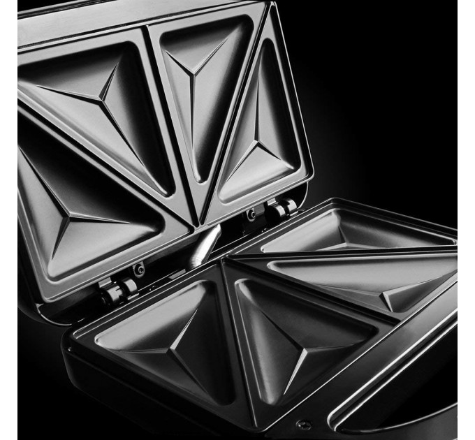 Мультимейкер Russell Hobbs Fiesta 750Вт, алюминий, 3 пластины, корпус-нерж.сталь/пластик, черный