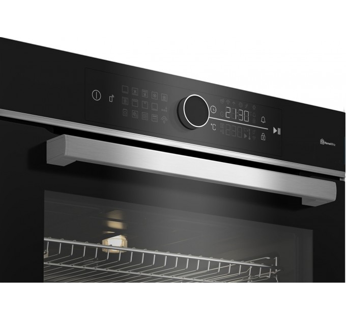 Духова шафа Beko електрична, 72л, A+, дисплей, конвекція, телескопічні направляючі, пара, нерж