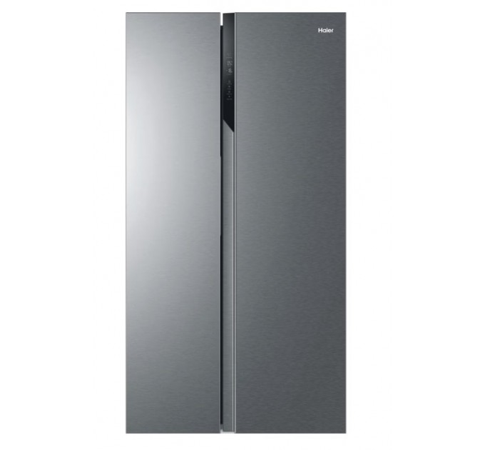 Холодильник Haier SBS, 177.5x90.8х64.7, холод.отд.-337л, мороз.отд.-177л, 2дв., А++, NF, инв., дисплей, cеребристый
