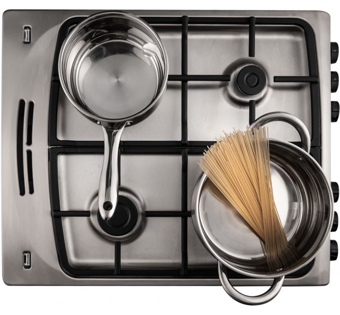 Плита Hansa комби, 65л, 50x60см, дисплей, конвекция, чугун, нерж