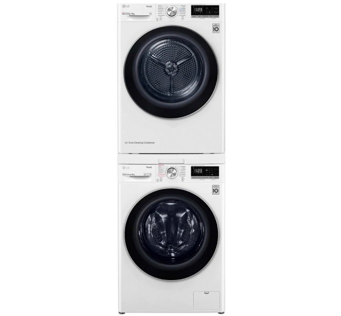 Комплект монтажный LG для соединения стиральной машины с сушильной машиной, выдвижная полка, белый