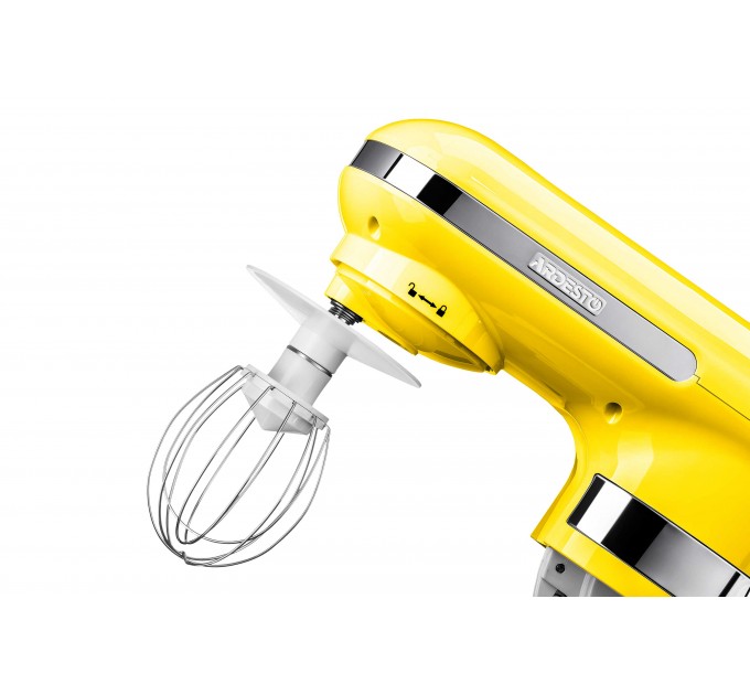Міксер ARDESTO планетарний 800Вт, насадки-3, чаша-нерж., метал, 4л, Pulse-режим, жовтий