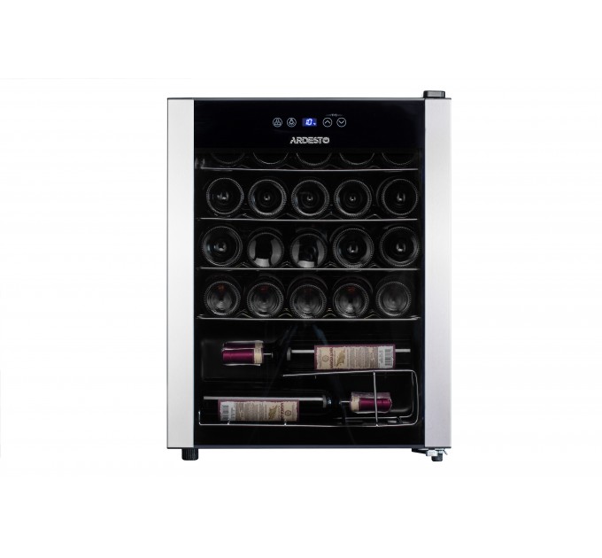 Холодильник ARDESTO для вина, 64.2x48х44, мороз.відд.-66л, зон - 1, бут-24, ST, диспл внутр., чорний