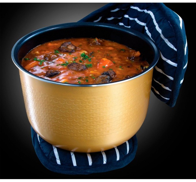 Мультиварка Russell Hobbs Cook&Home, 900Вт, чаша-5л, сенсорное управл., металл/пластик, черный