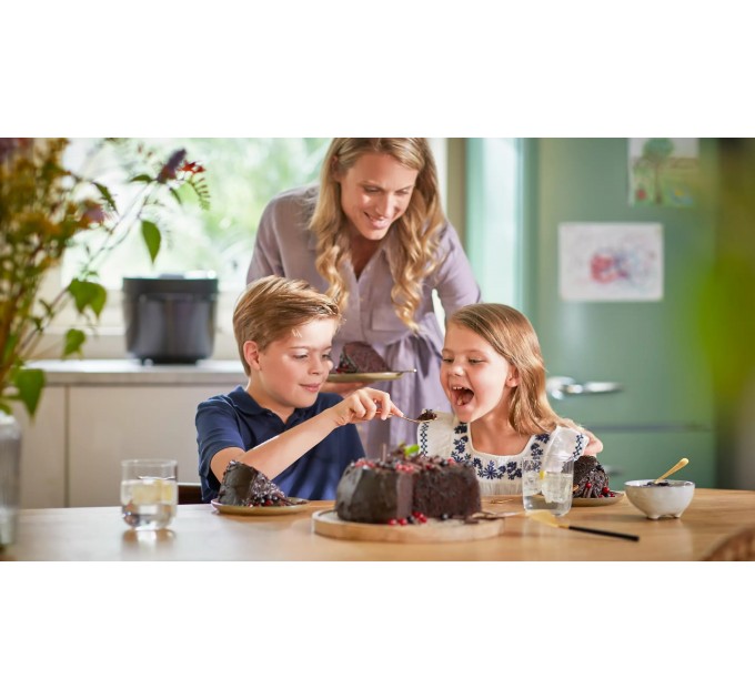 Мультиварка-скороварка Philips All-in-One Cooker, 1000Вт, чаша-5л, электронное управл., пластик, черный