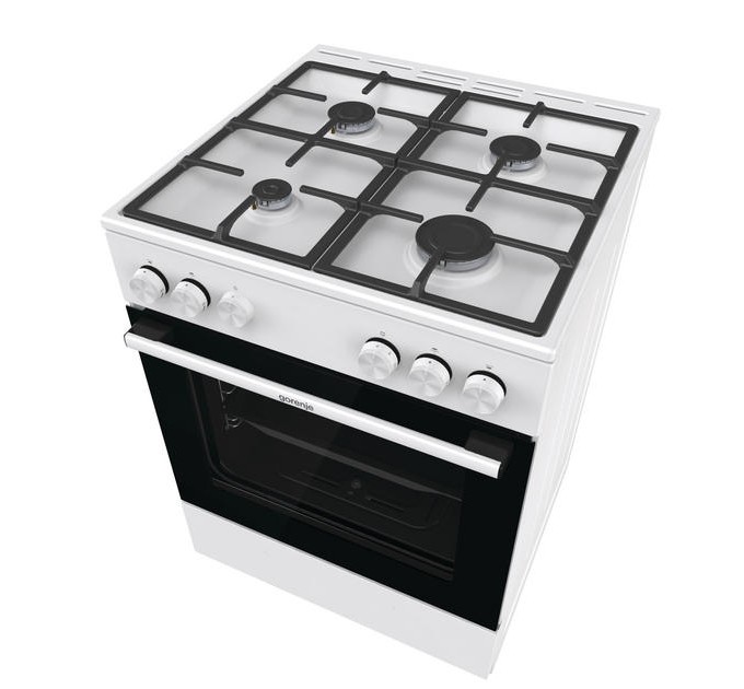Плита Gorenje газова, 72л, 60x60см, чавун, білий