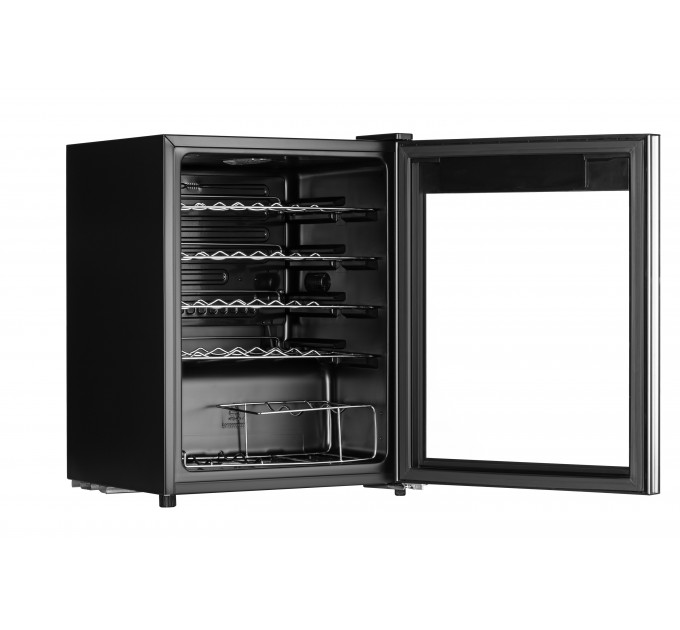 Холодильник ARDESTO для вина, 64.2x48х44, мороз.відд.-66л, зон - 1, бут-24, ST, диспл внутр., чорний