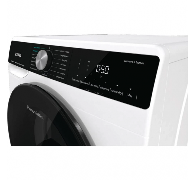 Сушильная машина Gorenje тепловой насос, 9кг, A++, 60см, дисплей, 15 программ, подсветка барабана, белый