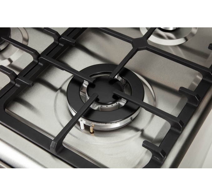 Плита ARDESTO комби, 64л, 60x60см, конвекция, чугун, подсветка, форсунки LPG (подключение газового баллона), съемные направляющие, серебристый