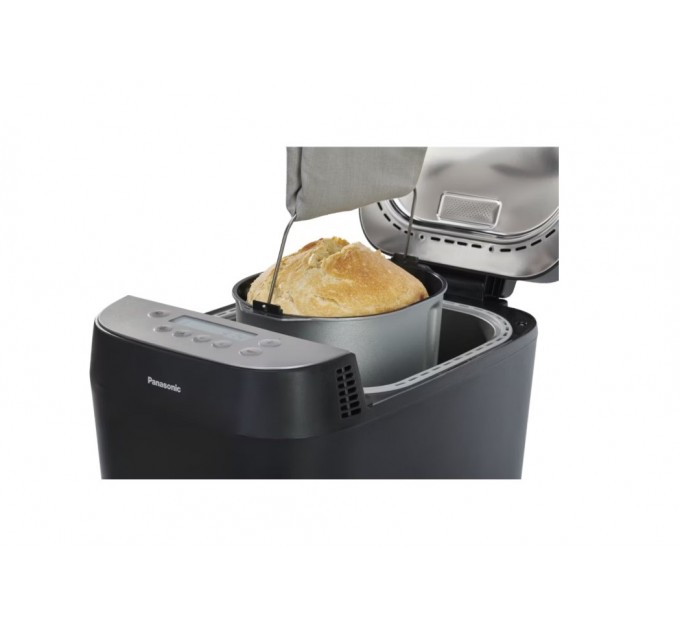 Хлібопічка Panasonic 700Вт, програм-18, макс.ваг -1кг, форма-круг, пластик, чорний