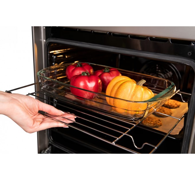 Плита Hansa комби, 65л, 50x60см, дисплей, конвекция, чугун, нерж