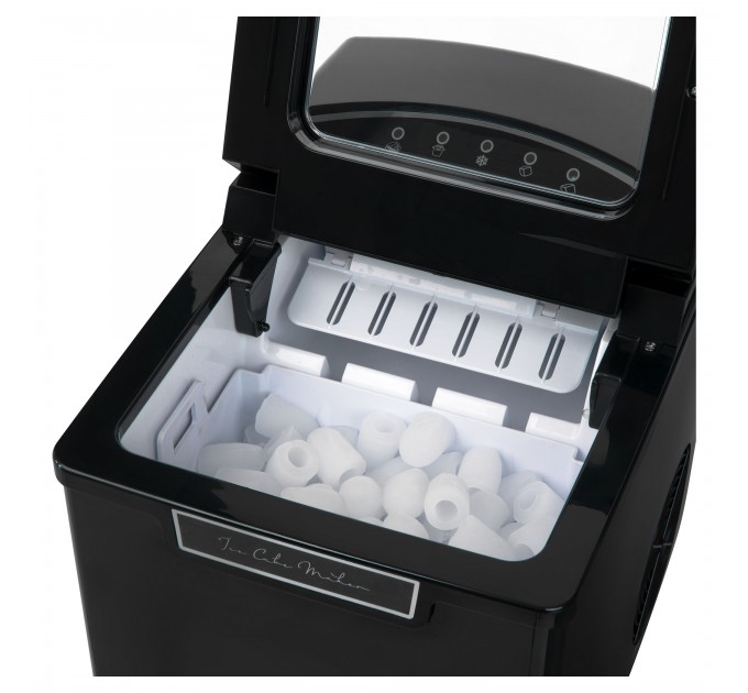 Льодогенератор побутовий Sencor SIM3000BK, 105 Вт, 12 кг/добу, об'єм 1.9л, приготування за 9 хв, 2 розміри льоду, чорний