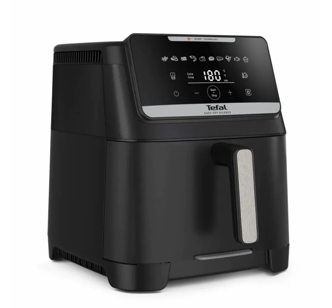 Мультипечь Tefal Easy Fry Silence XXL, 1800Вт, чаша-7л, сенсорное управл., пластик, черный