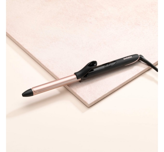 Плойка Babyliss, 37Вт, темп.режимів-6, D -19mm, 160-210С, термо килимок, кварц, кераміка, чорно-рожевий