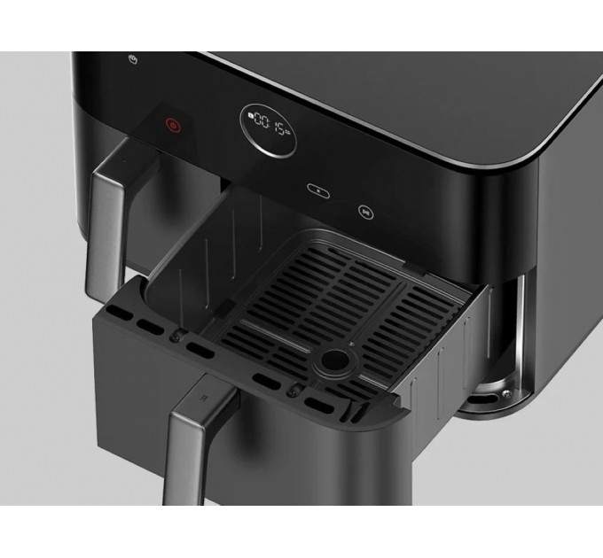Мультипіч Xiaomi Dual Zone Air Fryer 10L 2700Вт, чаша-10л, сенсорне управл., пластик, чорний