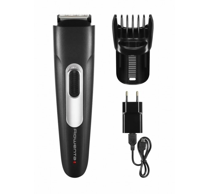 Триммер Rowenta Stylis для бороды и усов, сеть+акум., насадок-1, сталь, черный