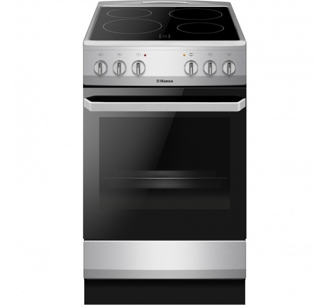 Плита Hansa электрическая стеклокерамическая, 62л, 50x60см, конвекция, нерж
