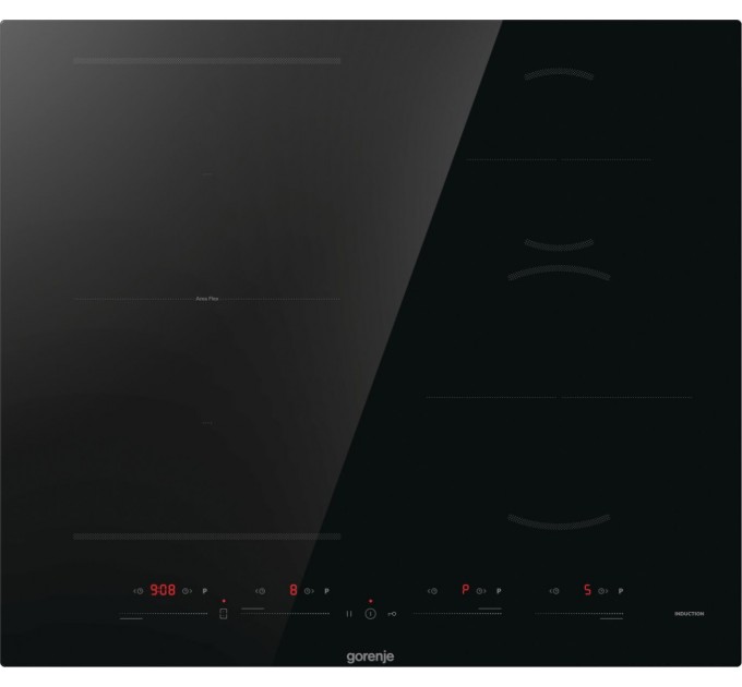 Варильна поверхня Gorenje індукційна, 60см, PowerBoost, TouchControl, збільшена площа приготування, чорний