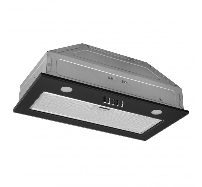 Витяжка ARDESTO вбудована, 52см, 700м3ч, скло, 2х1Вт LED, кнопкове, чорний