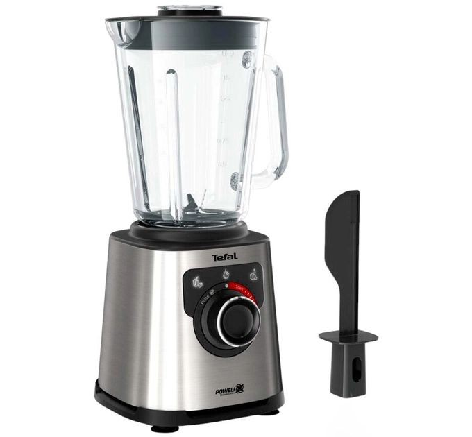 Блендер Tefal стационарный Perfect mix+, 1200Вт, чаша-1750мл, скло, сталь-черный