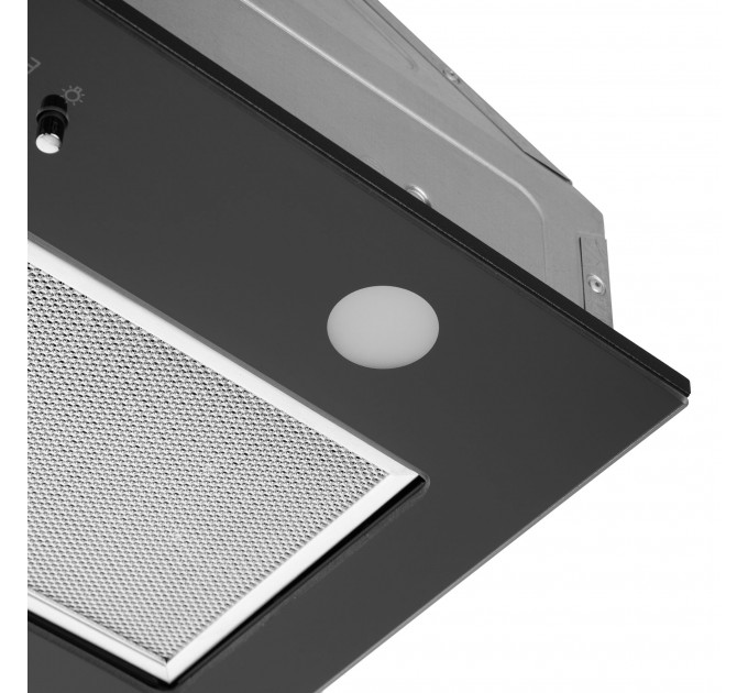 Витяжка ARDESTO вбудована, 52см, 700м3ч, скло, 2х1Вт LED, кнопкове, чорний