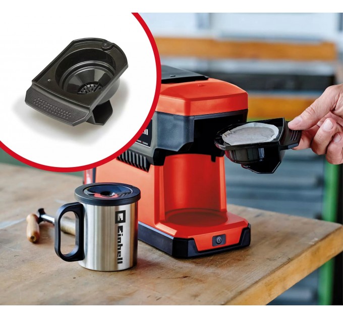 Кофемашина аккумуляторная Einhell TE-CF 18 Li-Solo PXC 18В 240мл 80°С 1.2кг без АКБ и ЗП