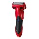 Бритва електр. Panasonic сіткова, 7600  об/хв, бритв.головок-3, Li-Ion, сух.+волог., тример, чорно-червоний