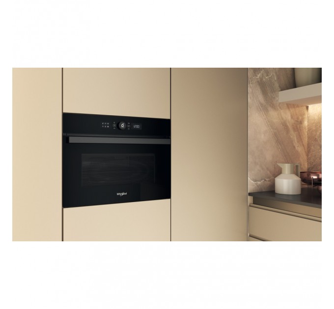 Духова шафа Whirlpool електрична компактна, 40л, дисплей, конвекція, ф-ція мікрохвиль, чорний