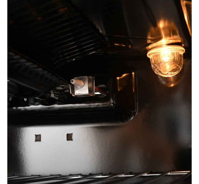 Плита ARDESTO газова, 50л, 50x60см, скляна кришка, електропідпал, таймер, термометр, каво адаптер, форсунки LPG (підключення газового балона), чорний