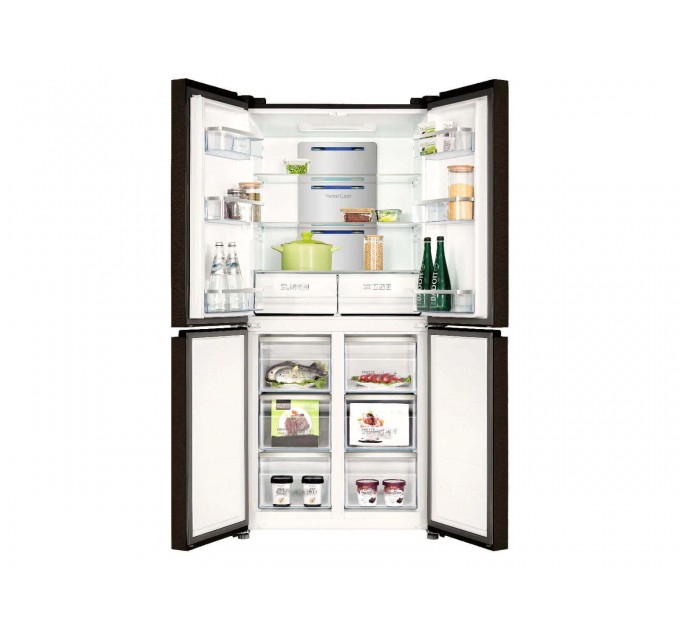 Холодильник TCL многодверный, 185х84х68, холод.отд.-301л, мороз.отд.-169л, 4 дв., A++, NF, инв., диспл внешн., зона св-ти, нерж