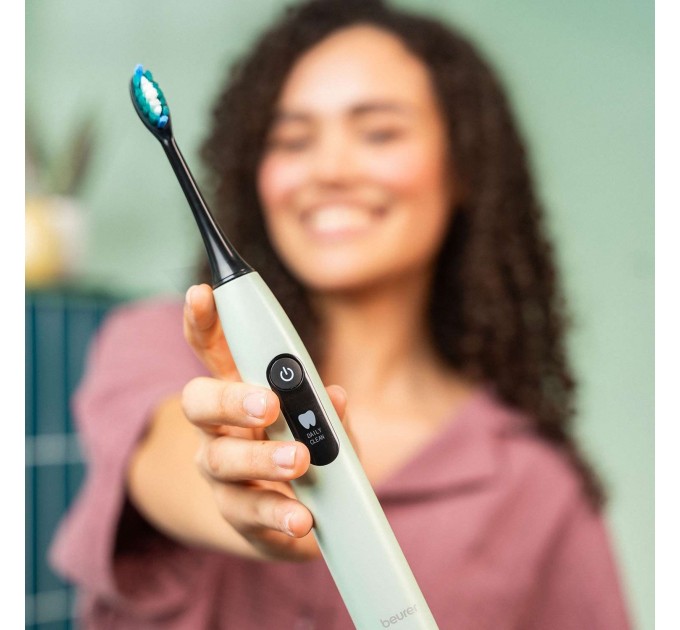 Щетка зубная электр. Beurer Peppermint GP, 80т. колеб/мин, насадок-2, 5 режимов, мятный