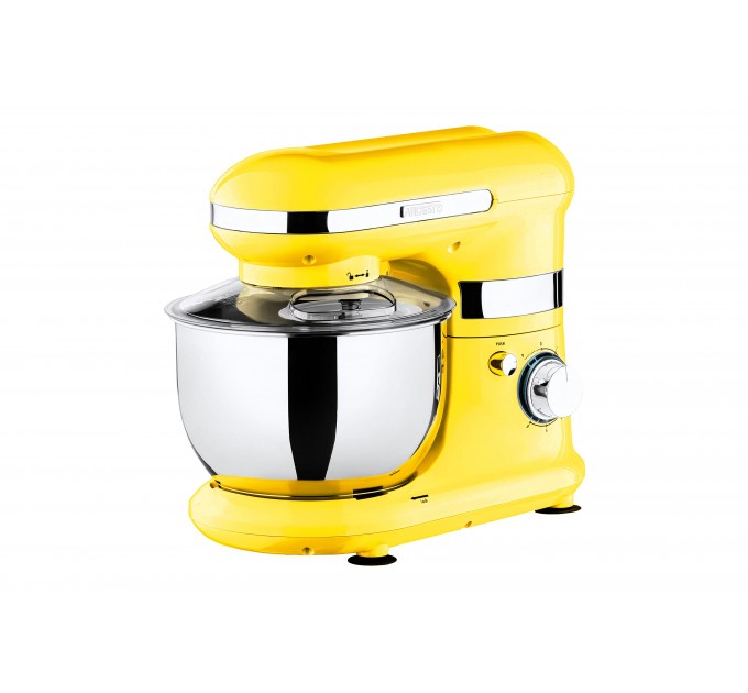 Міксер ARDESTO планетарний 800Вт, насадки-3, чаша-нерж., метал, 4л, Pulse-режим, жовтий