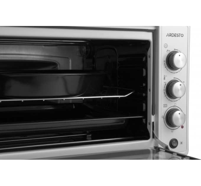 Печь электрическая ARDESTO, 52л, 1700Вт, механич., конвенция, двойное стекло, белый